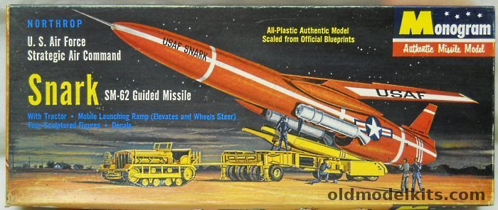 Monogram 1/80 SM-62 Snark Guided Missile - US Air Force / SAC, PD27-98 plastic model kit